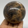 WatanGems 1.1 lbs, 2.8", 70mm, Natural Black Moonstone Sphere Ball Gemstone, Polished, Home Decor, Collectible from Afghanistan, B37522