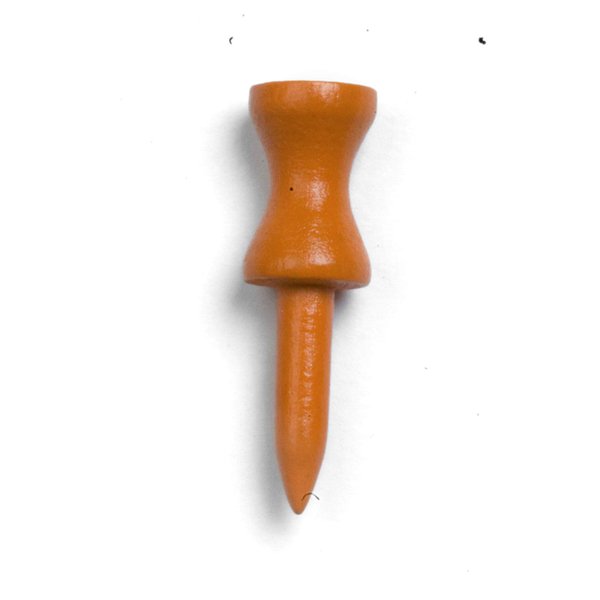 1 1/2" Inch Step Down Golf Tees | Made from Natural Hard Wood | Strong, Light Weight & Biodegradable Material | Pack of 100 Orange