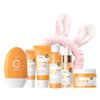 Vitamin C skincare set, VItamin C skin care set all in one set, cleanser, toner, serum, sunscreen 7PCS