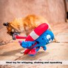 BULLTUG - Octopus Dog Toy Set | 3-in-1 Interactive Fun: Squeaky Plush Octopus with Crinkly Bungee Arms, Durable Life Ring, Hidden Spiky Squeaker | Easy to Clean, Dog Sizes