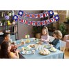 Birthday Banner Baseball Happy Birthday Red Blue Banners Boy Party Decorations Sport Themed Party Baseball Birthday Supplies for Man Women
