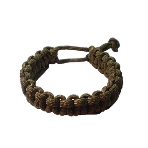 Adjustable Paracord Survival Bracelet Tom Hardy Fury Road Coyote Brown (6-6 1/2 inch)