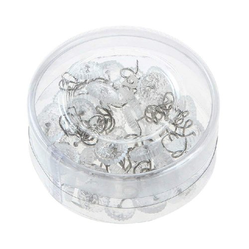 Lightweight Clear Heads Twist Pins Reusable Plastic Head Upholstery Pin for Slipcovers Drapes Bedskirts Use 20Pcs Practical Design
