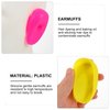 SOLUSTRE 6Pcs Professional Ear Protectors Plastic Hair Dye Earmuffs Waterproof Ear Covers for Hair Dyeing Washing Hairdressing, Black& Pink& Yellow