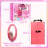 66Pcs Doll Clothes and Accessories with Doll Closet for 11.5 Inch Doll Dress up Set with 1 Doll Fashion Dresses Outfits Tops and Pants Shoe Rack Bags Gift Toy for Girls 4 5 6 7 8 9 10 Years