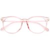 Gaoye Blue Light Blocking Glasses, Retro Round Eyewear Frame Anti Eyestrain Computer Glasses for Women Men - GY1688 (Pink Frame/Transparent Lens)