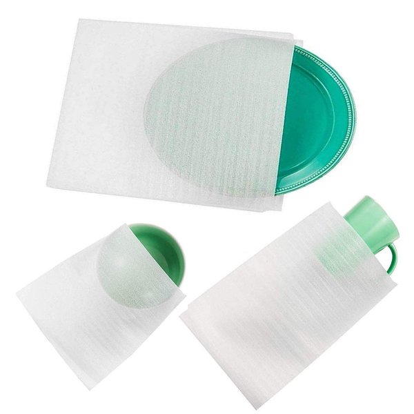 Lainrrew 60 Pack Foam Pouches, 3 Sizes Thick Cushion Wrap Pouches Foam Wrap Sheets Packing Pouches Against Chipping & Breakage for Packing, Moving, Shipping, Packaging