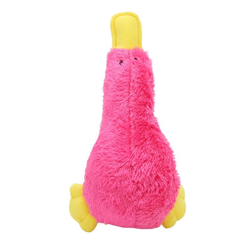 COSMICROWAVE Duck Shape Dog Plush Toys Squeaky Dog Toy Interactive Fun Cute Bird Soft Bite Resistance Plush Dogs Chew Toy for Small Medium Dog Puppy Pets for Dogs Puppies Pets (Red)
