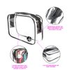 JAVOedge (10 PACK PVC Transparent Vinyl Zipper Cosmetic, Toiletry Bag (7.1" x 2.1" x 5") Vacation, Bathroom, Storage
