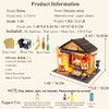 Spilay DIY Miniature Dollhouse Kit with Wooden Furniture,Handmade Japanese Style DIY Dollhouse Kit with Dust Cover & LED,1:24 Scale Creative Room Gift Idea for Adult Teenager Lover(Grocery Store)