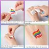 UPINS 420 Pcs Pride tattoos, 40 Sheets Pride Temporary Tattoos LGBT Rainbow Temporary Tattoos Stickers, Pride Parade Body Painting Party Celebration Personality Decoration Party Supplies
