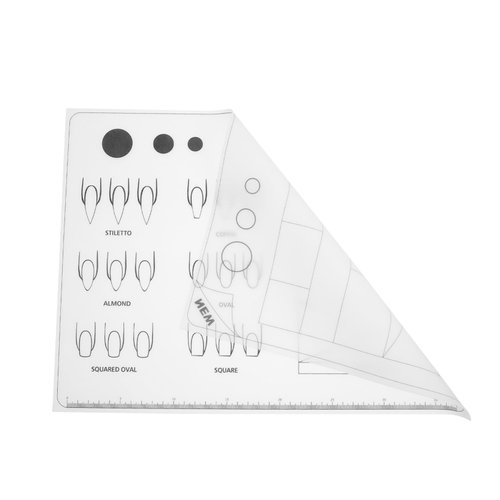 WOONEKY Nail Coloring Pad Uñas Acrilicas Salon Nail Training Equipment Nail Tools Nail Art Workspace Silicone Nail Training Mat Nail Sticker Guide Mat Nail Stamp Manicure