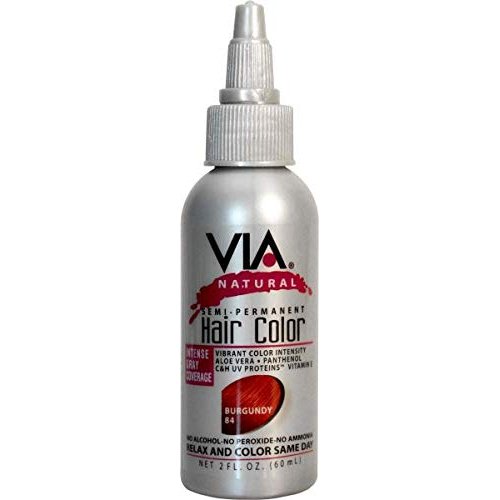 Via Natural Hair Color 084 [Burgundy] (Pack of 4)