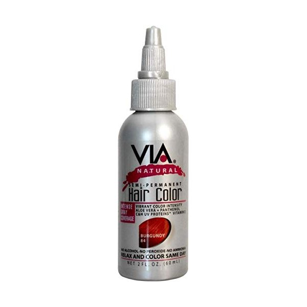 Via Natural Hair Color 084 [Burgundy] (Pack of 4)