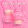 Glam Lux Bundle Sweet Candy Kisses Shaped Lip Balm, Twist Open, Fruity Scents, Vibrant Colors Set of 6 Moisturizing Nourishing & Hydrating For Dry Chapped Lips For Women, Girls & Tweens