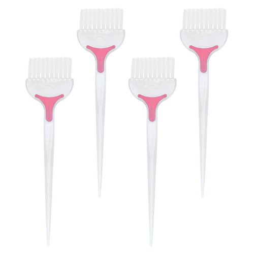 Beaupretty Hair Styling Accessories Hair Dye Brush Salon Brush: 4Pcs Hair Tint Brush Hair Highlight Brush Salon Barber Professional Hair Coloring Applicator Brush White Home Tools