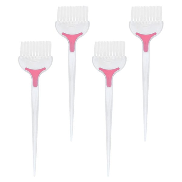 Beaupretty Hair Styling Accessories Hair Dye Brush Salon Brush: 4Pcs Hair Tint Brush Hair Highlight Brush Salon Barber Professional Hair Coloring Applicator Brush White Home Tools