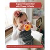 BaBeloved Flower Whistle Baby Teething Toys Multiple Sensory Montessori Baby Teether Toys Soft Food-Grade Teethers for Babies Blow Sound Teething Relief, Chewing Toy for Babies 0-12 Months, BPA Free