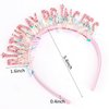 Canitor Birthday Princess Birthday Headband for Women Girls Birthday Crown Birthday Headband Birthday Girl Headband Birthday Tiara Happy Birthday Party Decorations Birthday Gifts