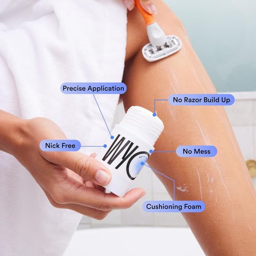 WYOS Shaving Cream Stick & Moisturizer Oil Stick Bundle | Travel Size, Leak Free, Vegan, Cruelty Free, Sulfate Free, Portable, Paraben Free, Sulfate Free