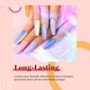 Beetles Jelly Crystal Gel Nail Polish Set 6pcs Colors Blue Red Purple Rainbow Neon Yellow Green Orange Gel Polish Kit Uv LED Dryer Cured See Through Spring Summer Nail Trend Gel Nail Art Kit