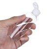 Hotop Transparent Plastic Travel Bottle Set with Small Funnel for Flight, Airport, Holiday (100 ml, White)
