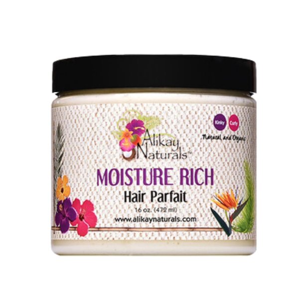 Alikay Naturals Moisturizer Rich Hair Parfait Natural Shea Butter, Argan Oil & Coconut Oil 16 Ounce