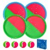 Mxiutery Toss and Catch Game Set,Ball Catch Set, Outdoor Games Beach Games for Kids - Kids Toys Playground Balls Summer Toys for Kids Ages 4-8, Outside Toys for Kids Boys Girl 4 Mitts & 4 Balls