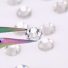 4968Pcs Rhinestones for Nail Art Glass Crystals,6 Size(ss4-ss16) Nail Gems Flatback Rhinestone for Crafts,Jewels Diamonds Stone Kit with Picking Pen and Tweezers(Mixed+White)