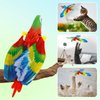 LOMIMOS Simulation Bird Cat Toy, Interactive Hanging Spinning Electric Toy Bird for Cats Indoor Ceiling Kitten Play Chase Exercise Eliminating Boredom(Parrot)