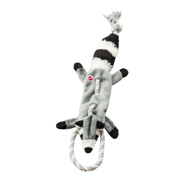 SPOT Forest Raccoon Skinneeez Tugs Stuffingless Dog Toy, 23in, Great for Tug of War