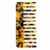 Menesia Cellulose Wide Tooth Comb Detangler for Women Curly Hair, Wet Hair, Thick Hair,Small Travel Detangling Comb with Case for Men (Tortoise Shell Color)
