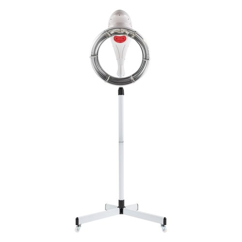 Orbiting Rotating Hair Processor, 950W Stand Hair Dryer Professional Salon Orbiting Infrared Ring Hair Dryer Hair Steamer Standing Professional Color Processor Salon Hair Dryer for Salon, SPA (White)