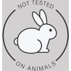 Simple Animal Friendly Vegan Cruelty Free Bunny Logo Cartoon Vinyl Sticker (12" Tall, Not Tested on Animals White)