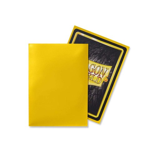 Dragon Shield Classic Yellow Standard Size 100 ct Card Sleeves Individual Pack