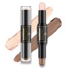 FV Contour Stick, Double-ended Contour and Highlighter Stick, Smooth & Blendable Cream Contour Stick with Natural Finish, Highly Pigmented & Long Lasting, Vegan & Cruelty-free, 04