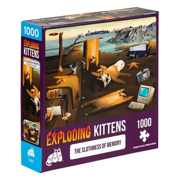 Slothness of Memory Jigsaw Puzzle by Exploding Kittens - 1000 Pieces Jigsaw Puzzle for Adults, Teens, and Kids - Sloth Puzzle, Funny Puzzle, Art Puzzle