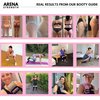 Arena Strength Fabric Exercise Booty Bands for Legs and Butt | Hip Resistance Bands Set of 3 with Workout Guide and Carry Case