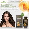 Herbishh Hair Color Shampoo 10 Sachet +1 Argan Hair Mask Pouch | 3 in 1 Hair Dye | PPD Free | Easy to Use | Gray Coverage | Travel Size | Available in 6 Colors (Dark Brown)