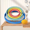 cureder Round Knitting Looms Set- Set of 4 Plastic Looms Knitting with 2 Knitting Yarn Loom Needle and 2 Plastic Loom Pick, Fit Craft Kit Tool for Giveaways Souvenirs, Gifts