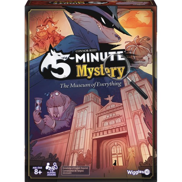 5-Minute Mystery by Wiggles 3D | A Real-Time, Co-Operative Mystery Game! | Fast-Paced Board Game | for Families, Ages 8 & up | 1-6 Players