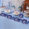 gisgfim 96Pcs 16th Birthday Plates and Napkins Party Supplies Sweet 16 Birthday Party Tableware Set Blue Silver 16th Birthday Decorations Favors for 16 Years Old Boys Girls for 24 Guests
