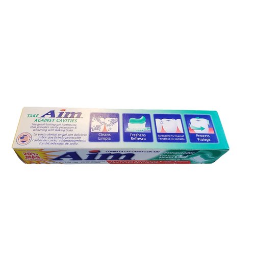 AIM Whitening Gel Toothpaste - 6 oz - Mint - 2 pk
