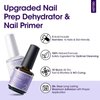 Gellen Nail Dehydrator and Primer, Acid-Free Nail Prep Dehydrate and Bond Primer for Long-lasting Acrylic Powder UV Gel Polish Press-on Nails, Fast Air Dry Strong Adhesion Nail Art Must Have Kit