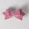 3 inch Glitter Pink Hair Bows Small Boutique Alligator Hair Clips Sparkly Sequin Cheer Barrettes Birthday Xmas Party Dress up Gift Accessory for Little Baby Teen Girls Kids
