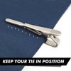 Shield-jw.org gift necktie clip and lapel pin set-With JW.ORG Logo Gift Box-Silver by TONOS