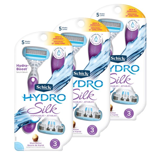 Schick Hydro Silk Disposable Razors for Women - 9 Count