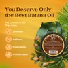RA Cosmetics 100% Natural Unrefined Batana Hair Oil for Hair Growth, 4 oz | Nourishing Hair Moisturizer for Damaged Hair Repair| Strengthening and Nourishing Hair Conditioner - Sourced from Honduras