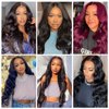 Segsavor 13x4 lace front wigs human hair 180% density Brazilian Virgin Hair Glueless Human Hair Wigs Pre Plucked Body Wave Hd Lace Frontal Human Wigs for Black Women (natural color, 18inch)