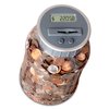 M&R Digital Counting Coin Bank. Batteries Included! Personal Coin Counter/Money Clear jar, Silver Top totals up Your Savings- Works with All U.S. Coins-in Retail Packaging.